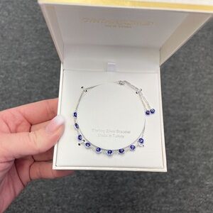 Sterling Silver Evil Eye Bracelet